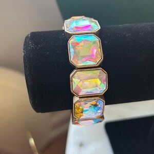 New Iridescent Gemstone stretch‎ Bracelet